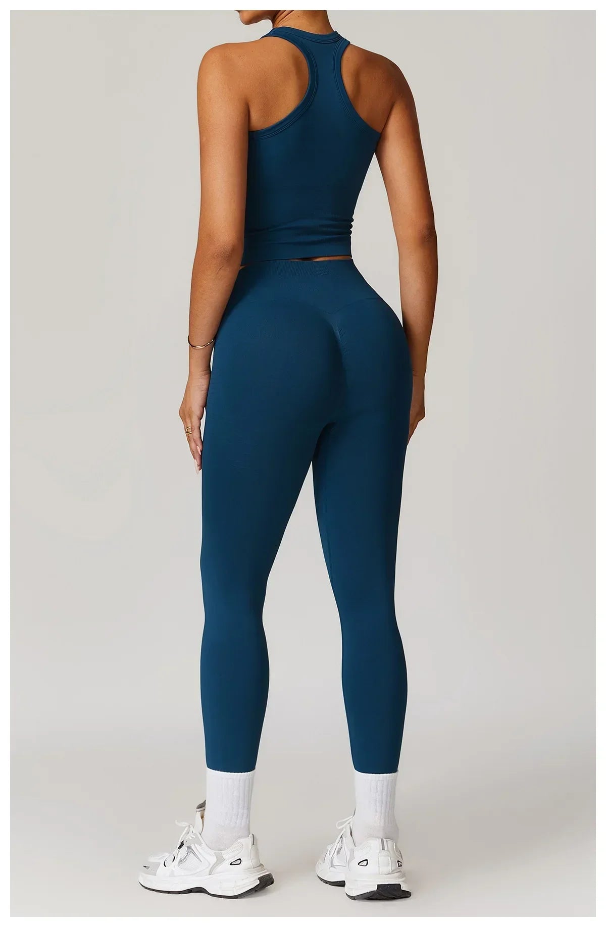 2-Piece Seamless Set - High-Waist Leggings & Top Tracksuit