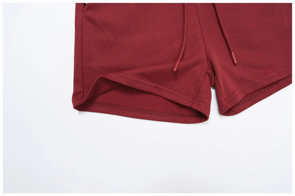 2-Piece Hoodie & Shorts Set - Women's Winter Sportswear