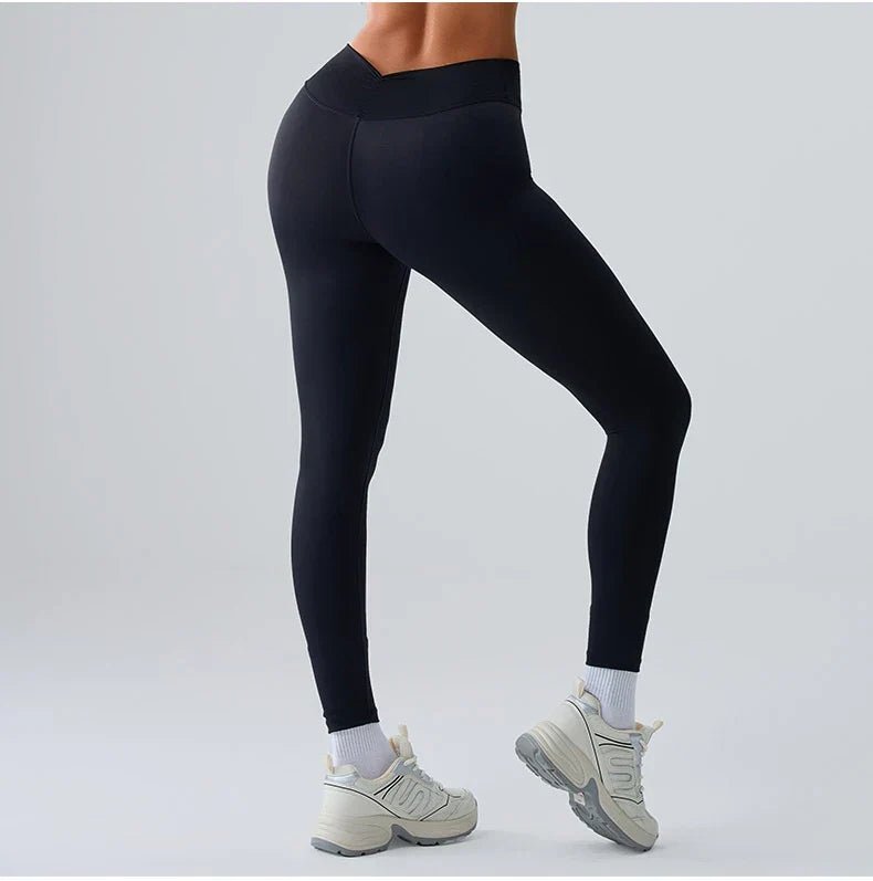 High-Waist Yoga Leggings - Breathable Running & Cycling Tights