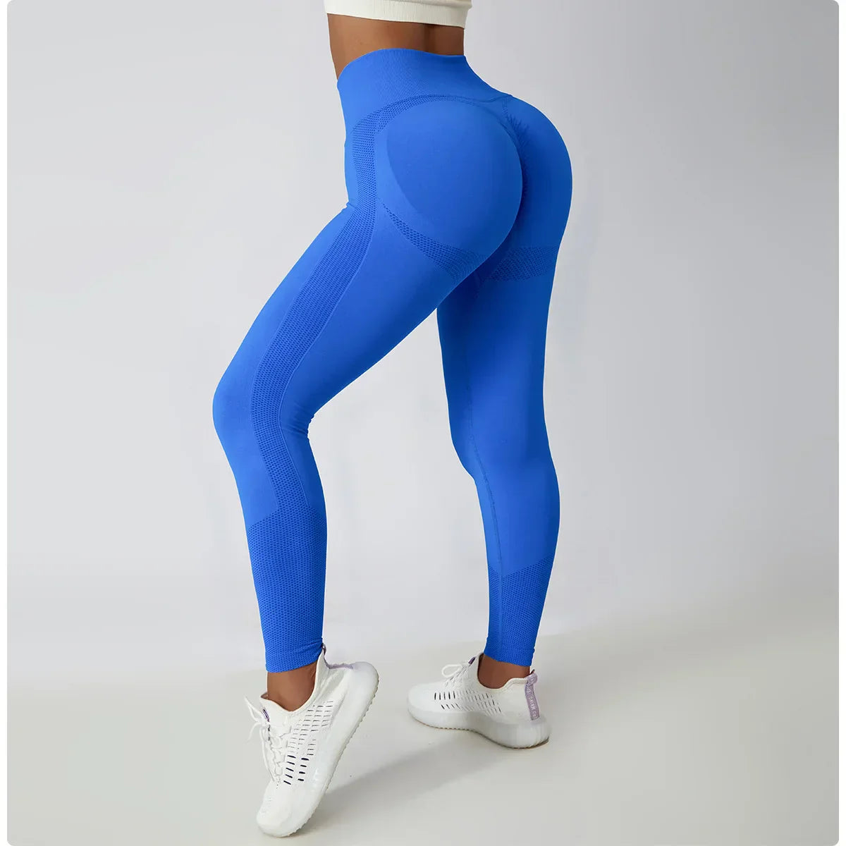 Seamless Scrunch-Butt Leggings - High-Waist Push-Up Yoga Pants