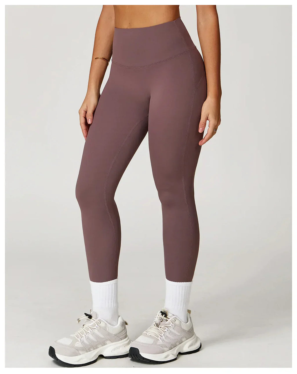 High-Waist Yoga Leggings - Breathable Running Tights