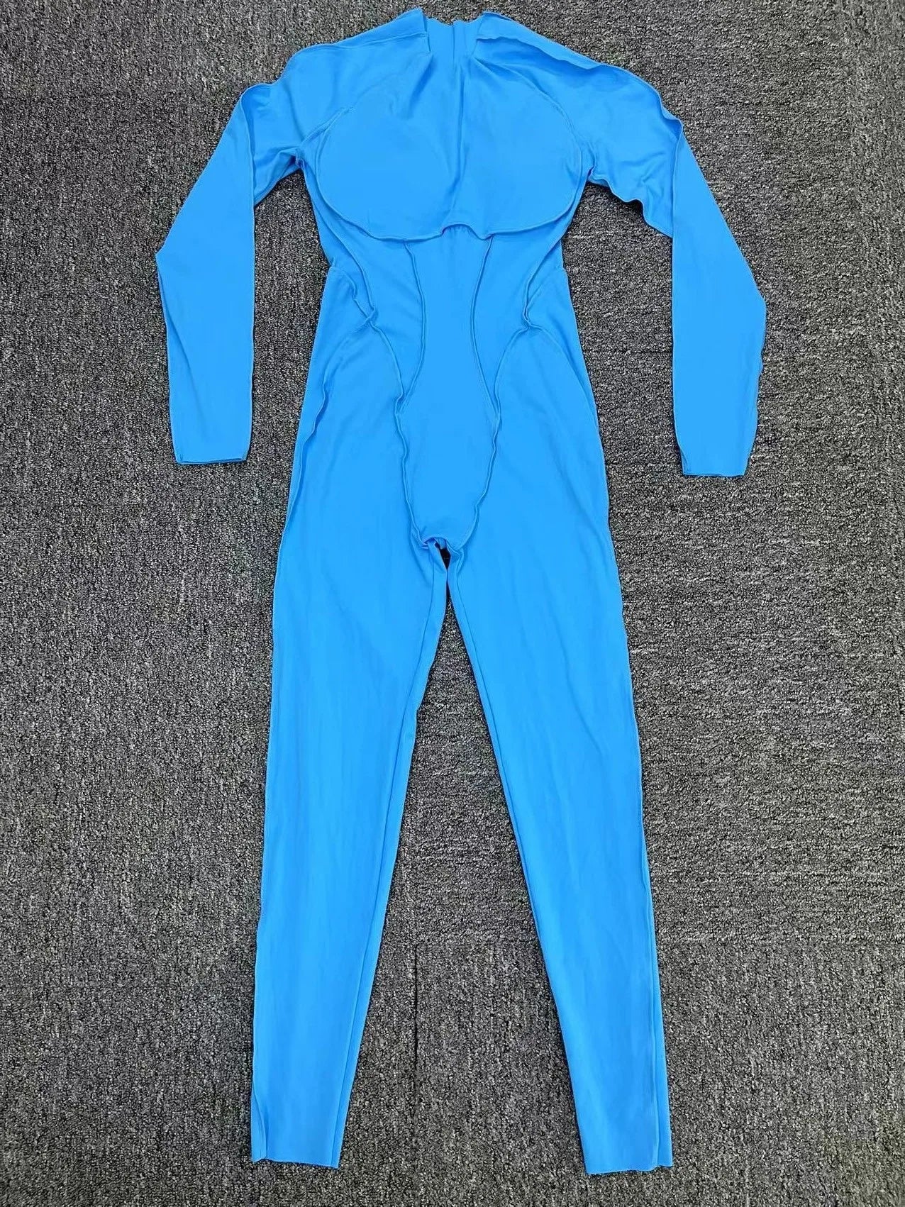 Long Sleeve Overalls Romper - Women's Running & Gym Jumpsuit