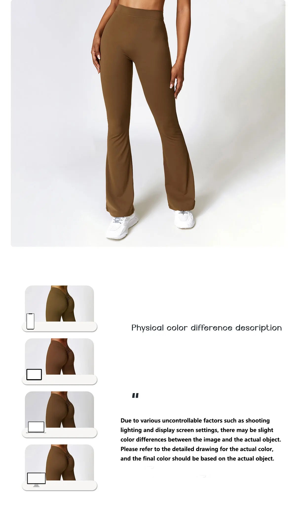 V-Hip Flare Yoga Pants - High-Waist Wide-Leg Leggings
