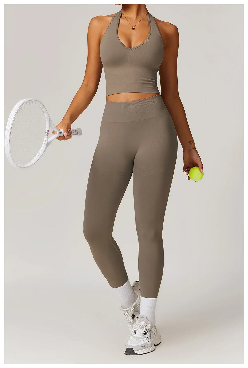 High-Waist Push-Up Leggings - Breathable Yoga & Running Tights