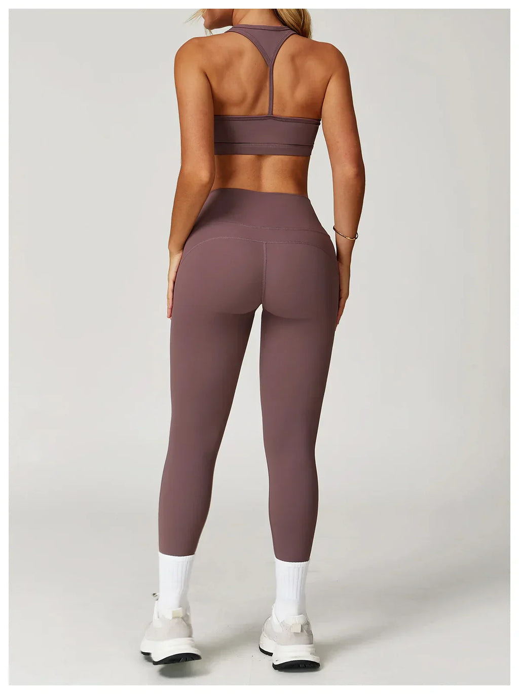 High-Waist Yoga Leggings - Breathable Running Tights