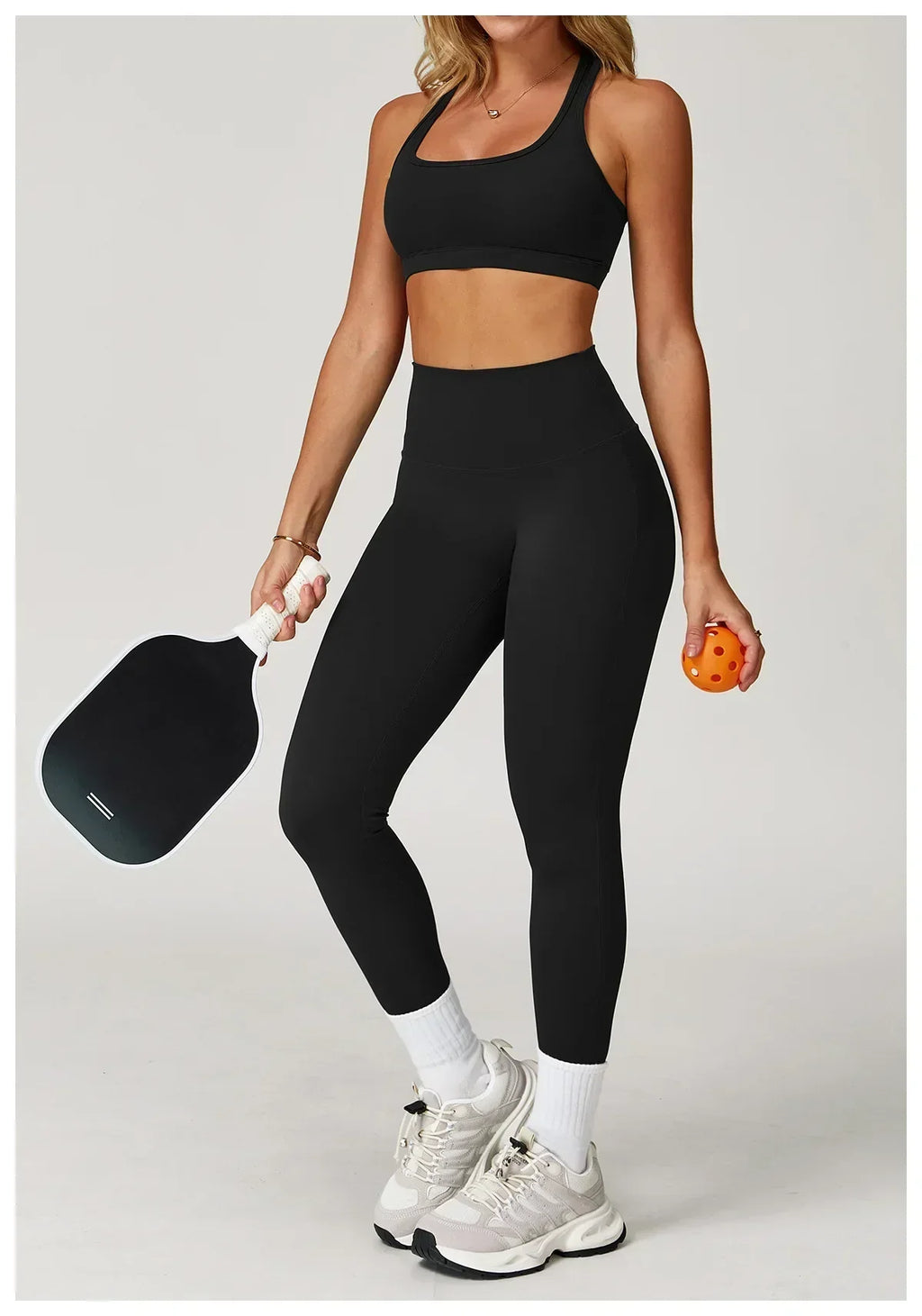 High-Waist Yoga Leggings - Breathable Running Tights