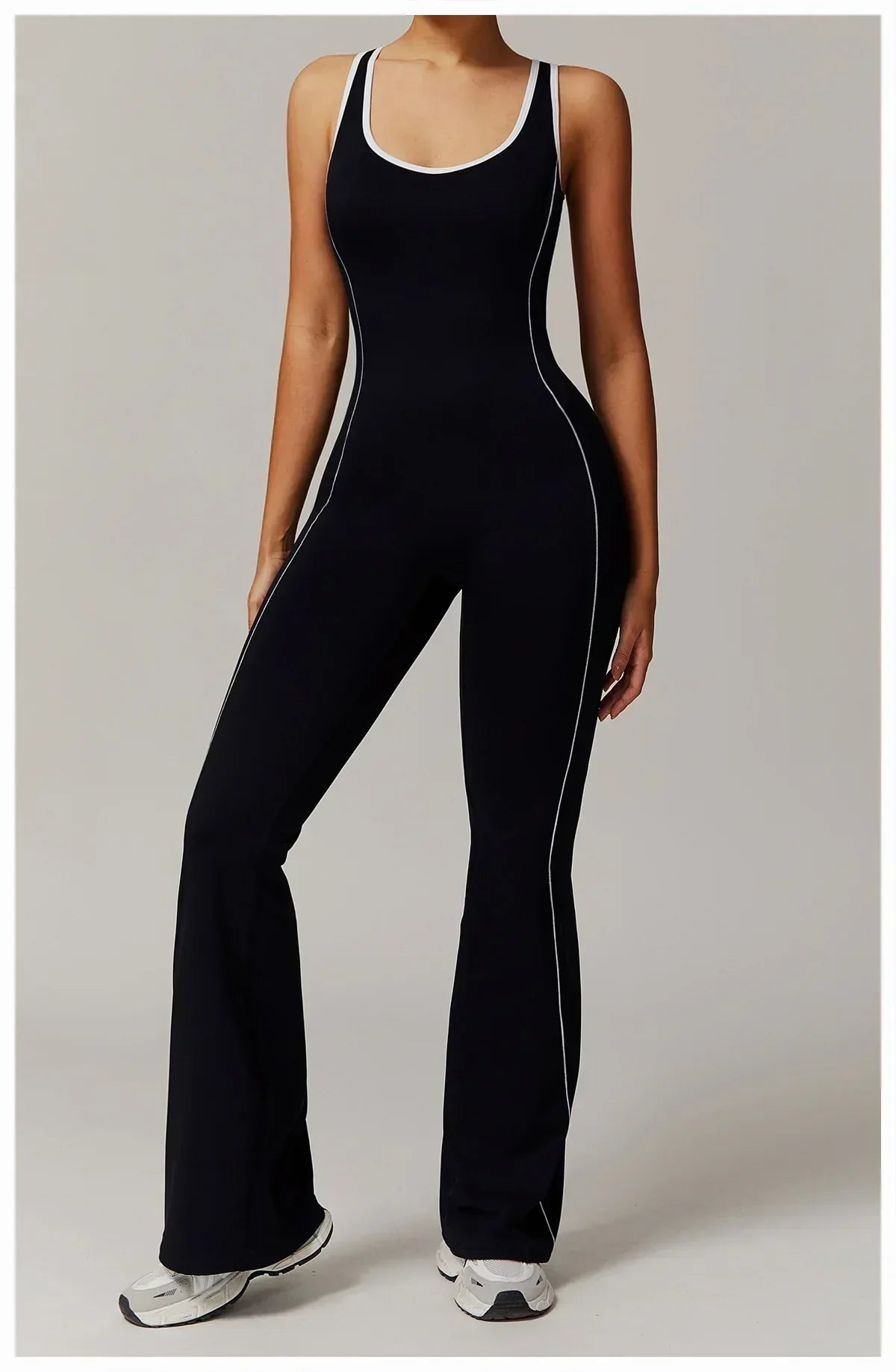 Zip-Up Skort Romper - Women's Gym & Yoga Jumpsuit