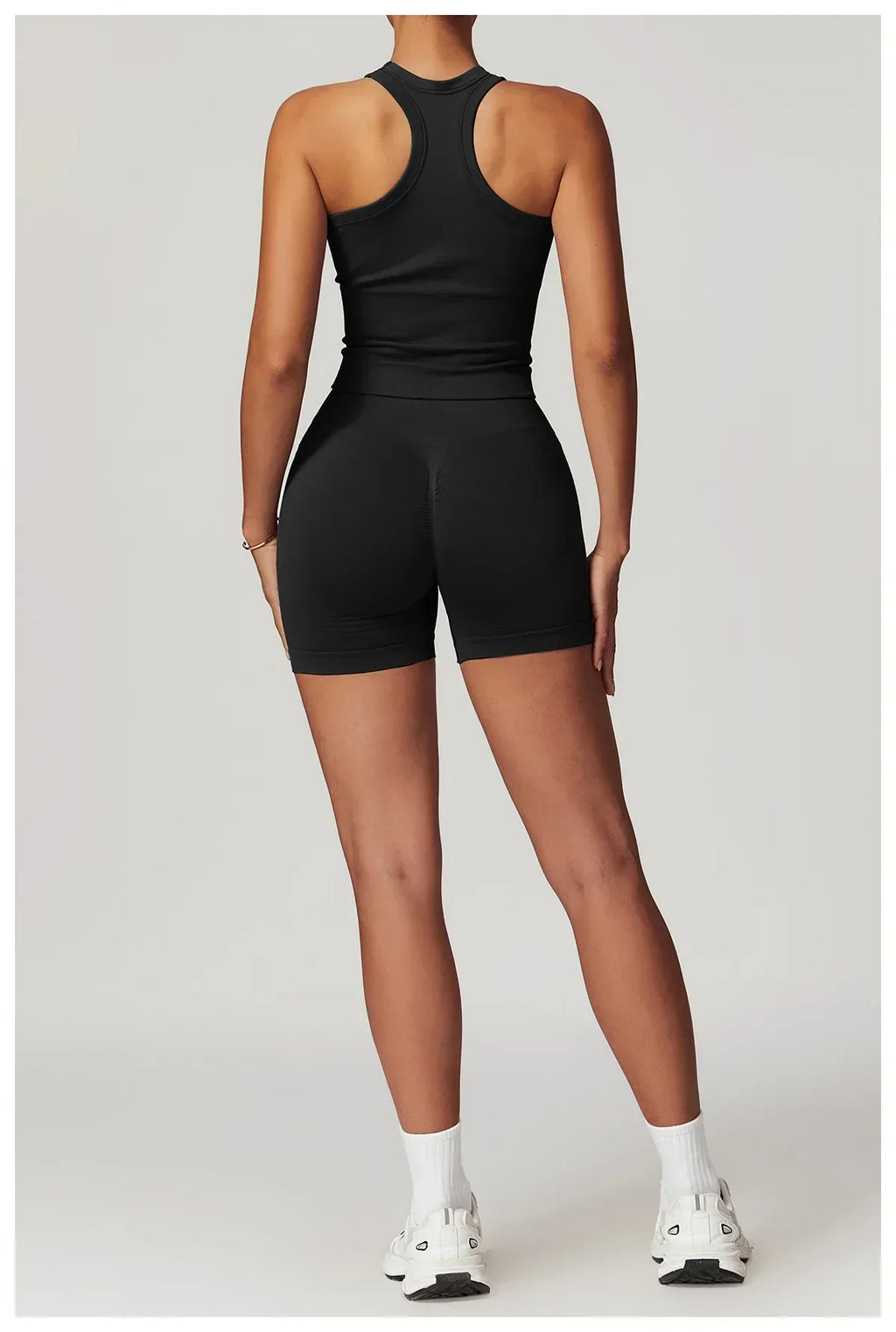 2-Piece Seamless Set - High-Waist Leggings & Top Tracksuit