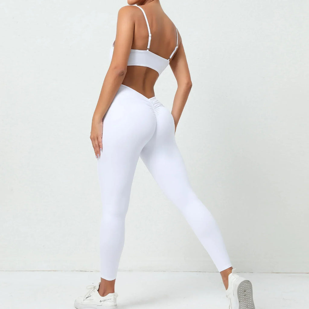 Running Overalls Romper - Women's Gym & Yoga Jumpsuit