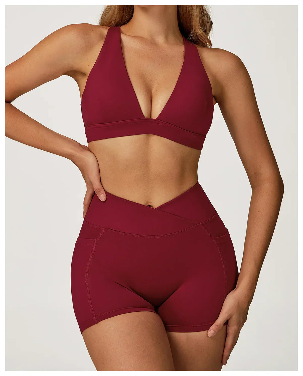 Backless Push-Up Fitness Bra - Athletic Crop Top