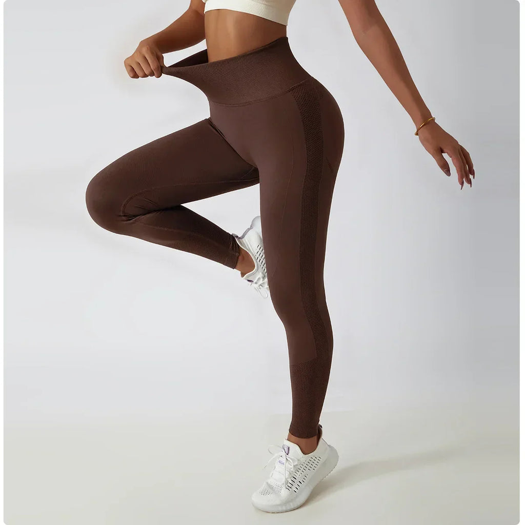 Seamless Scrunch-Butt Leggings - High-Waist Push-Up Yoga Pants