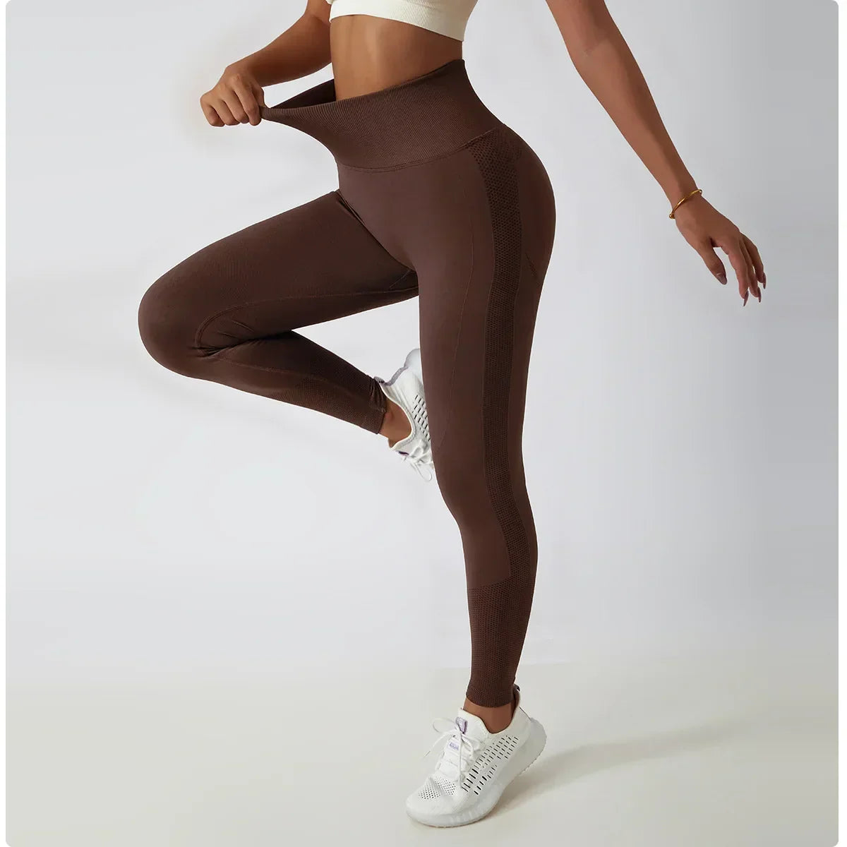 Seamless Scrunch-Butt Leggings - High-Waist Push-Up Yoga Pants
