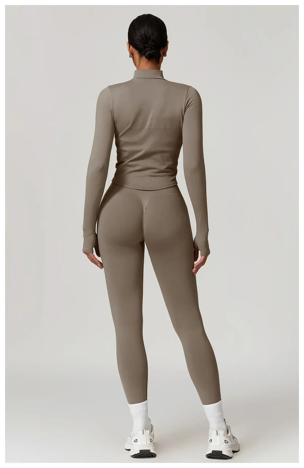 2-Piece Seamless Set - High-Waist Leggings & Top Tracksuit