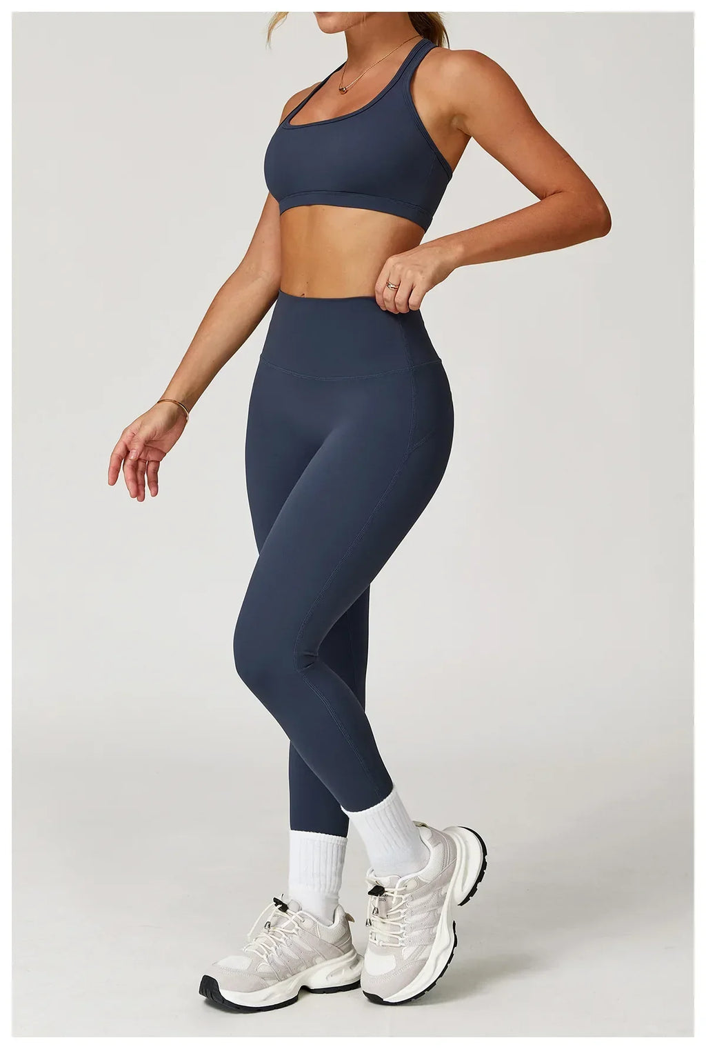 High-Waist Yoga Leggings - Breathable Running Tights