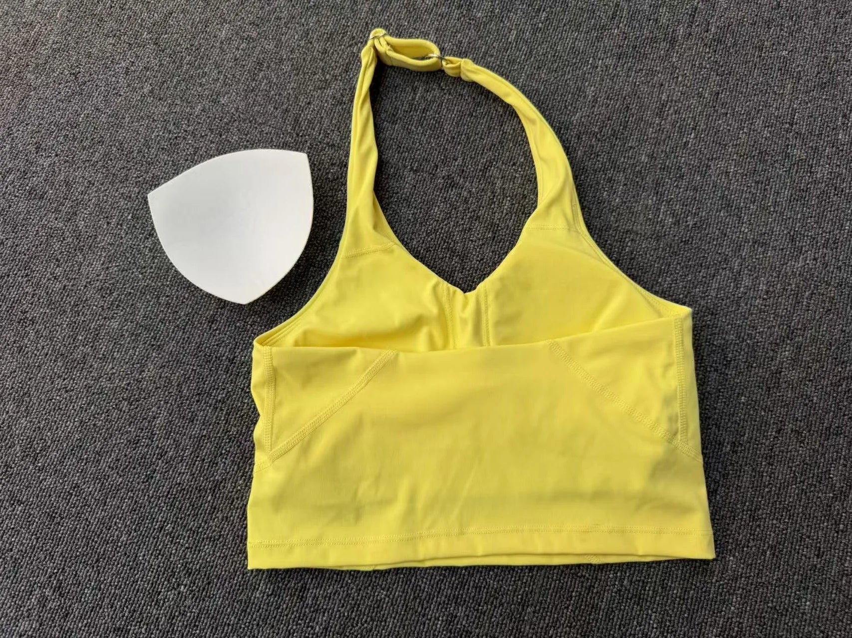 Halter High-Support Sports Bra - Open-Back Push-Up