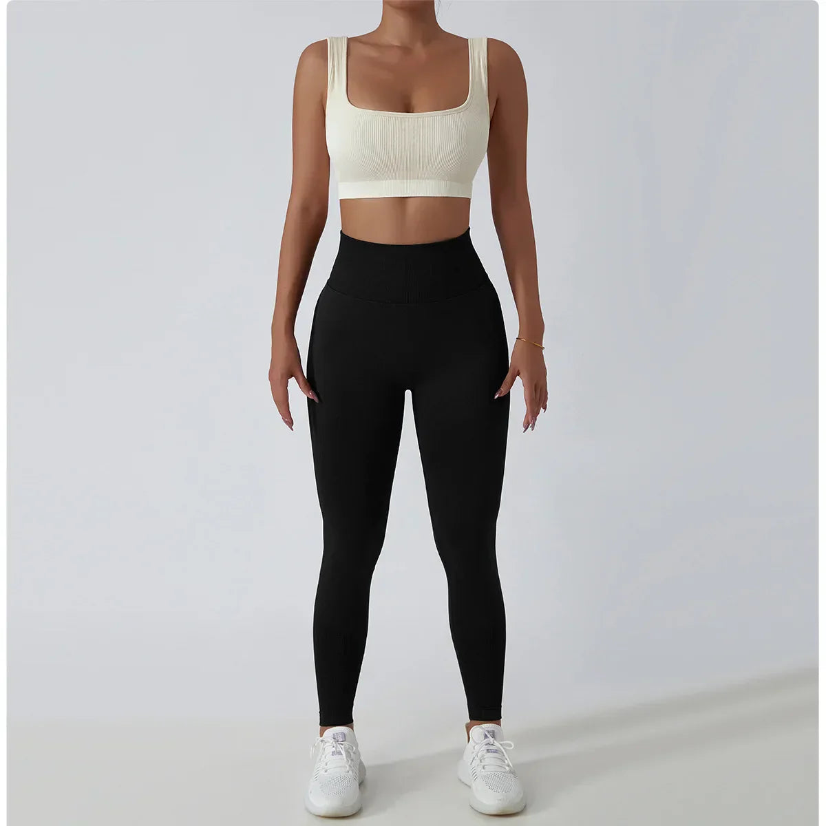 Seamless Scrunch-Butt Leggings - High-Waist Push-Up Yoga Pants