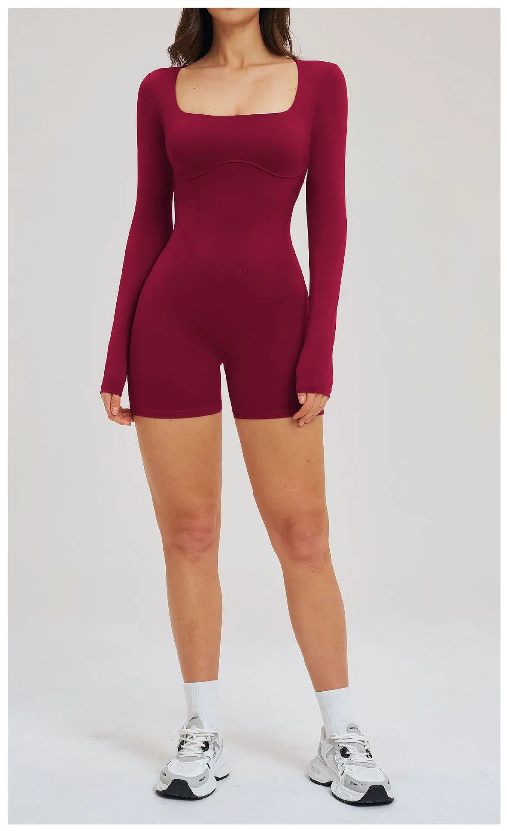 Backless Scrunch Romper - Short-Sleeve Push-Up Bodysuit