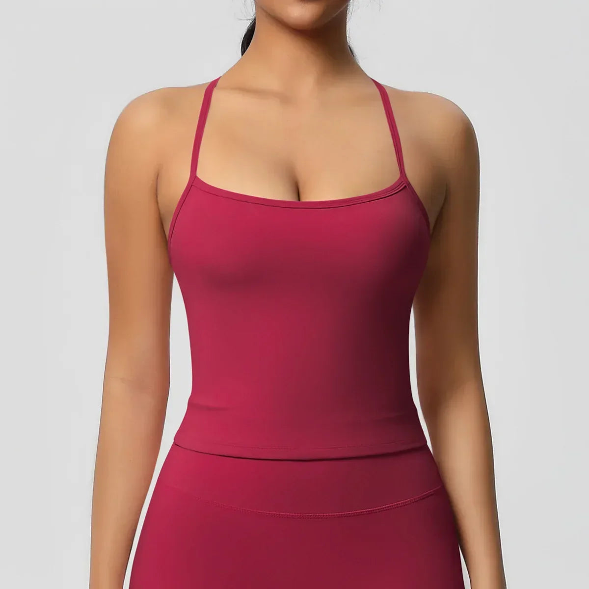 Push-Up Bralette Tank - Women's Training & Running Sports Bra