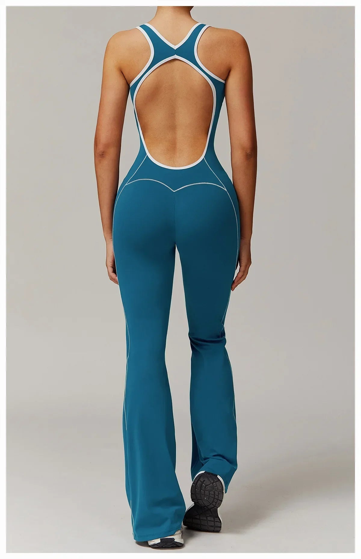 Zip-Up Skort Romper - Women's Gym & Yoga Jumpsuit