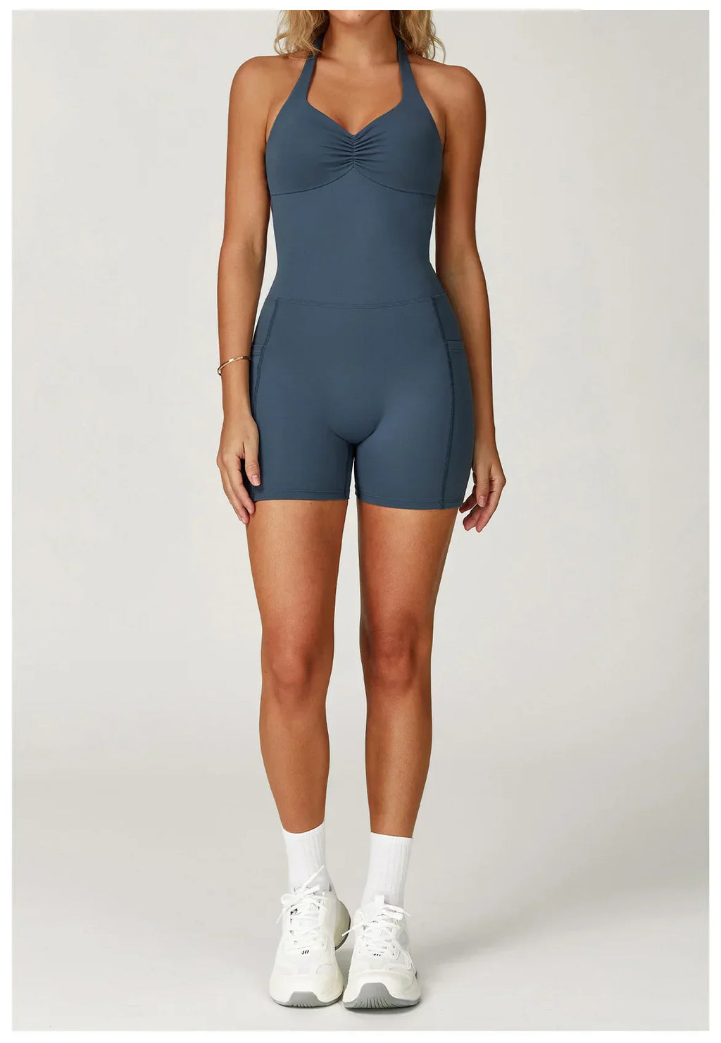 Quick-Dry Push-Up Jumpsuit - Women's Yoga & Gym Bodysuit