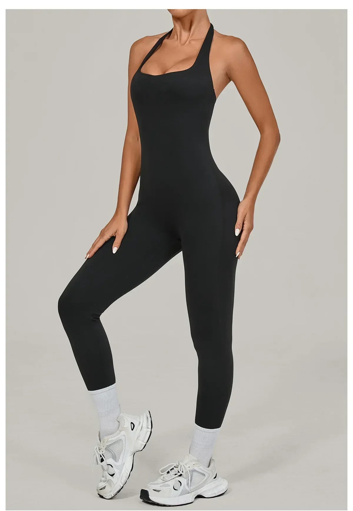 Push-Up Yoga Overalls - Women's Fitness Jumpsuit Set