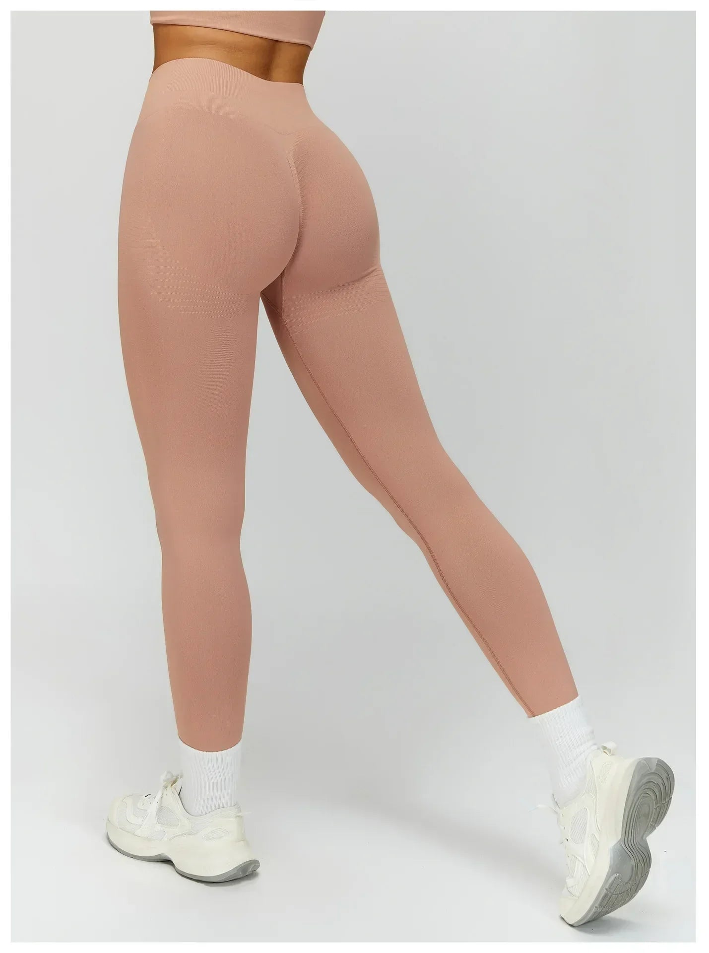 High-Waist Push-Up Leggings - Breathable Yoga & Running Tights