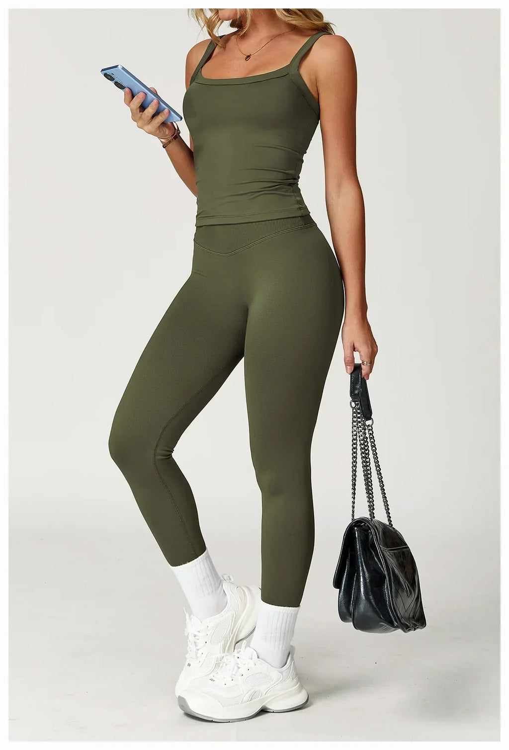 High-Impact Shockproof Sports Bra - Push-Up Crop Top