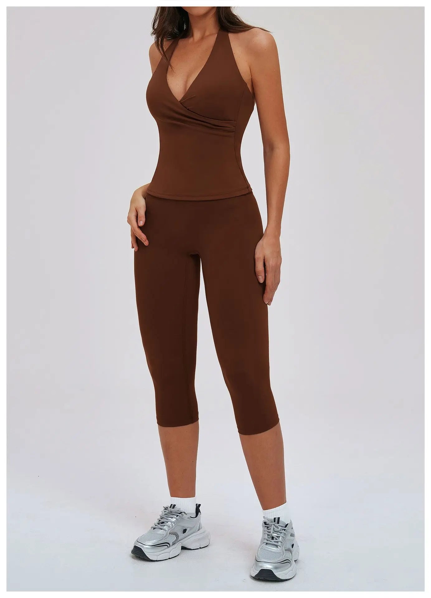 2-Piece Long Sleeve Set - Quick-Dry Yoga & Running Tracksuit