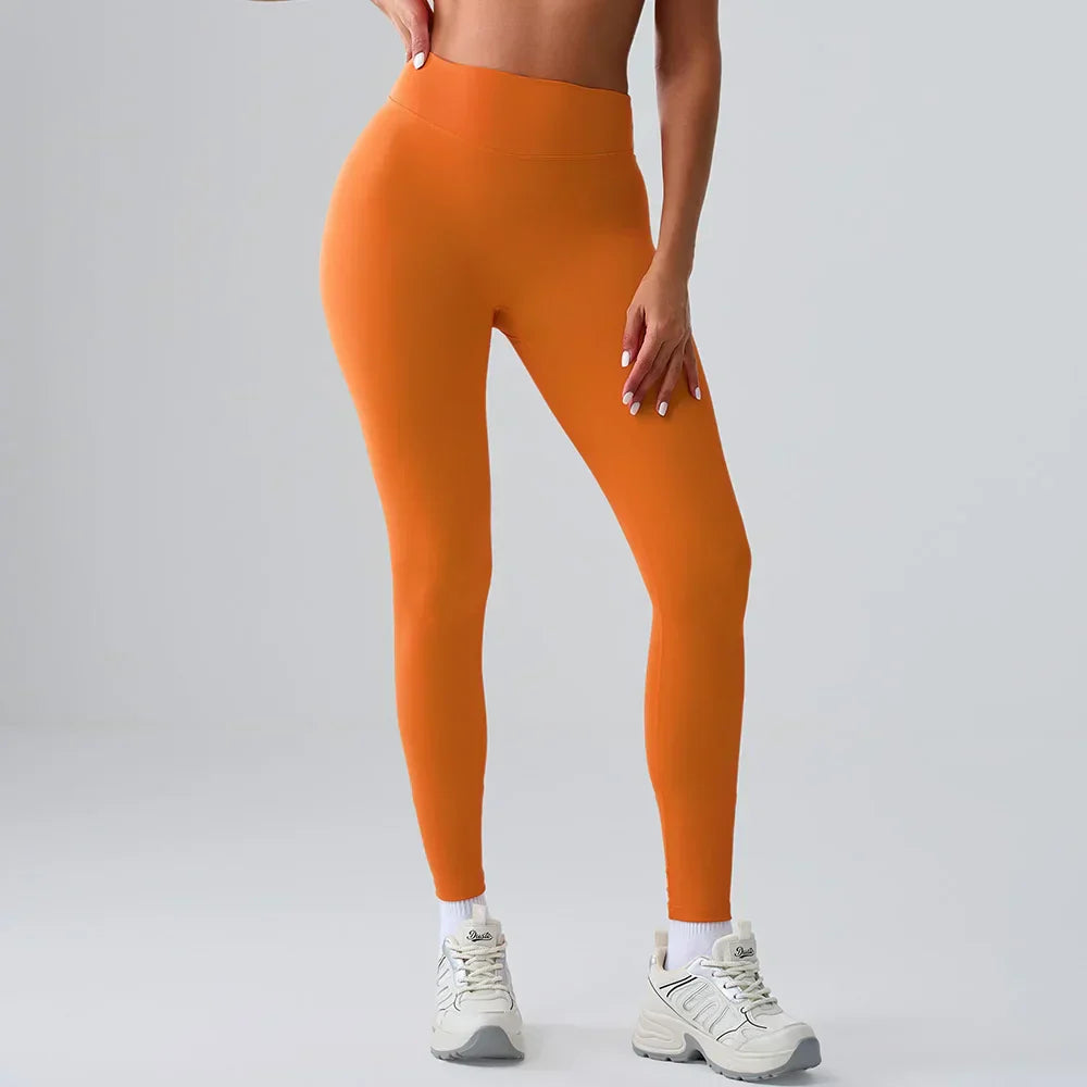 High-Waist Yoga Leggings - Breathable Running & Cycling Tights