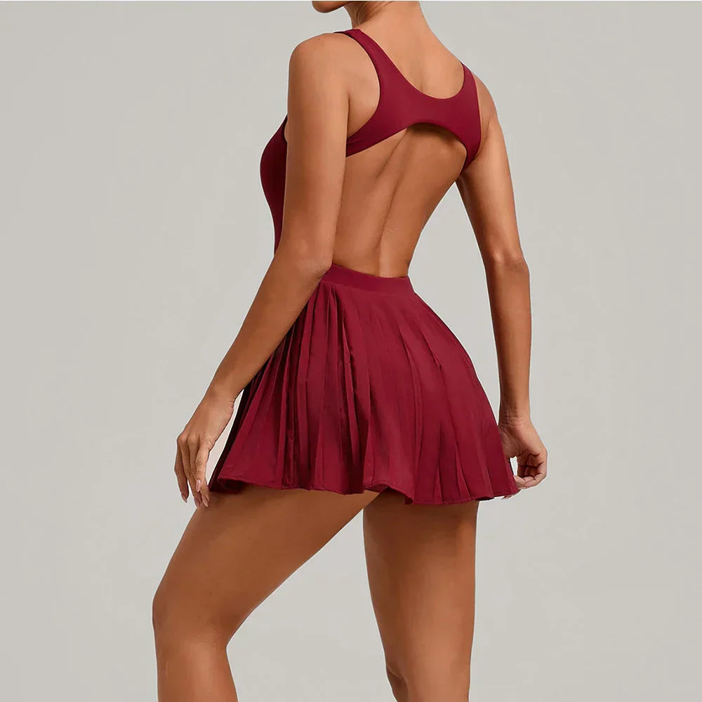 Quick-Dry Yoga Romper - Women's Push-Up Fitness Jumpsuit