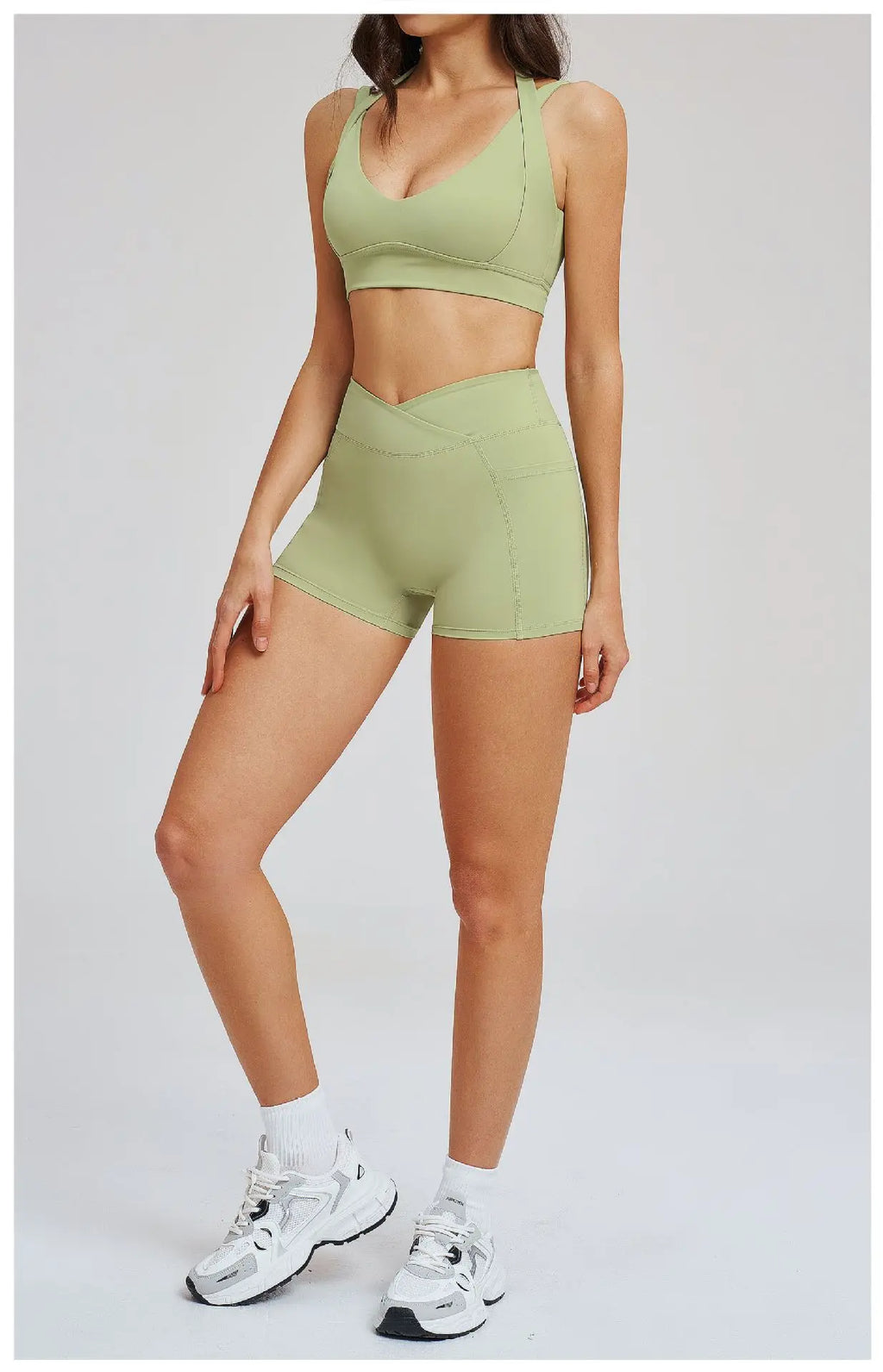 2-Piece Shorts Set - Women's Yoga & Gym Tracksuit
