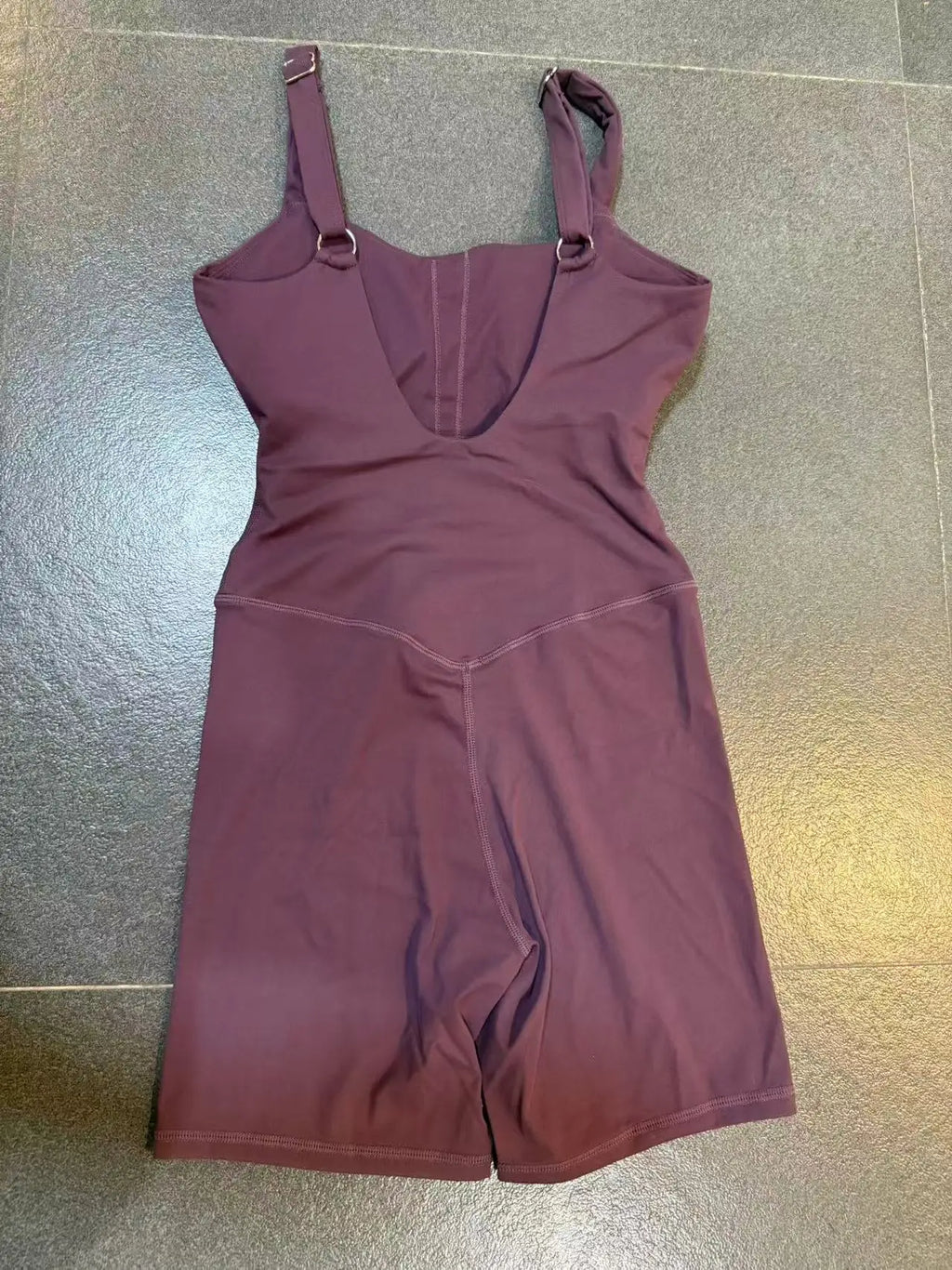 Backless Bodycon Romper - Women's Push-Up Workout Jumpsuit