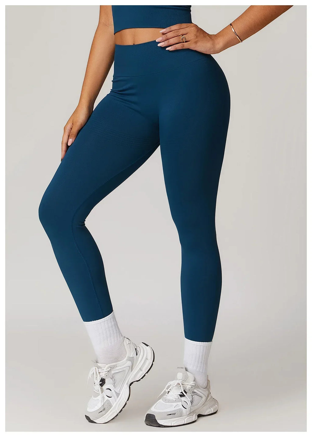 High-Waist Push-Up Leggings - Breathable Yoga & Running Tights