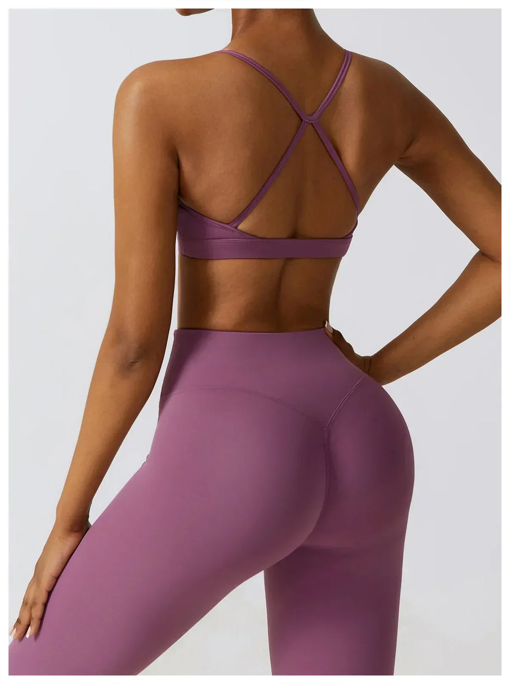 2/3-Piece Activewear Set - Leggings, Bra & Long Sleeve Top