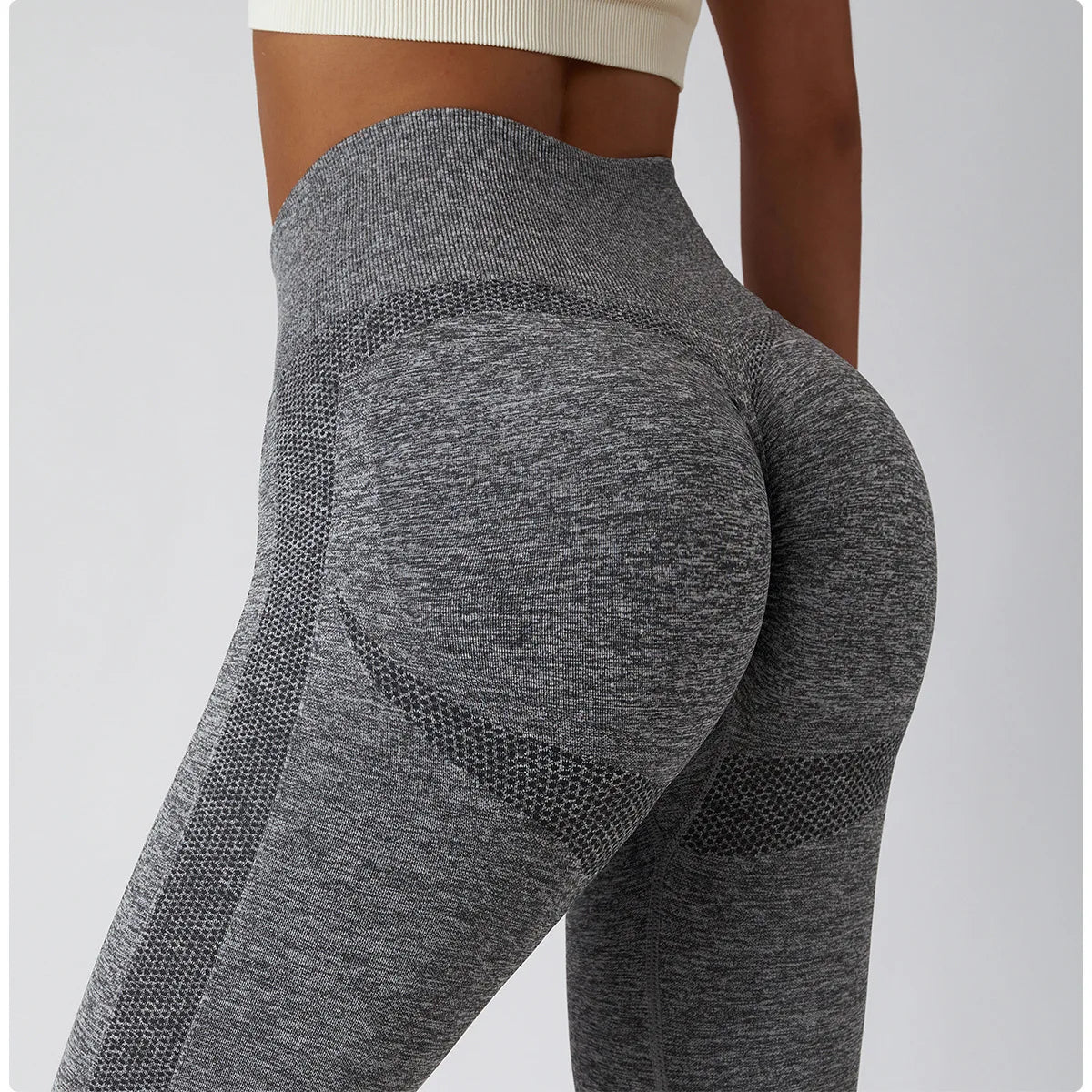 Seamless Scrunch-Butt Leggings - High-Waist Push-Up Yoga Pants