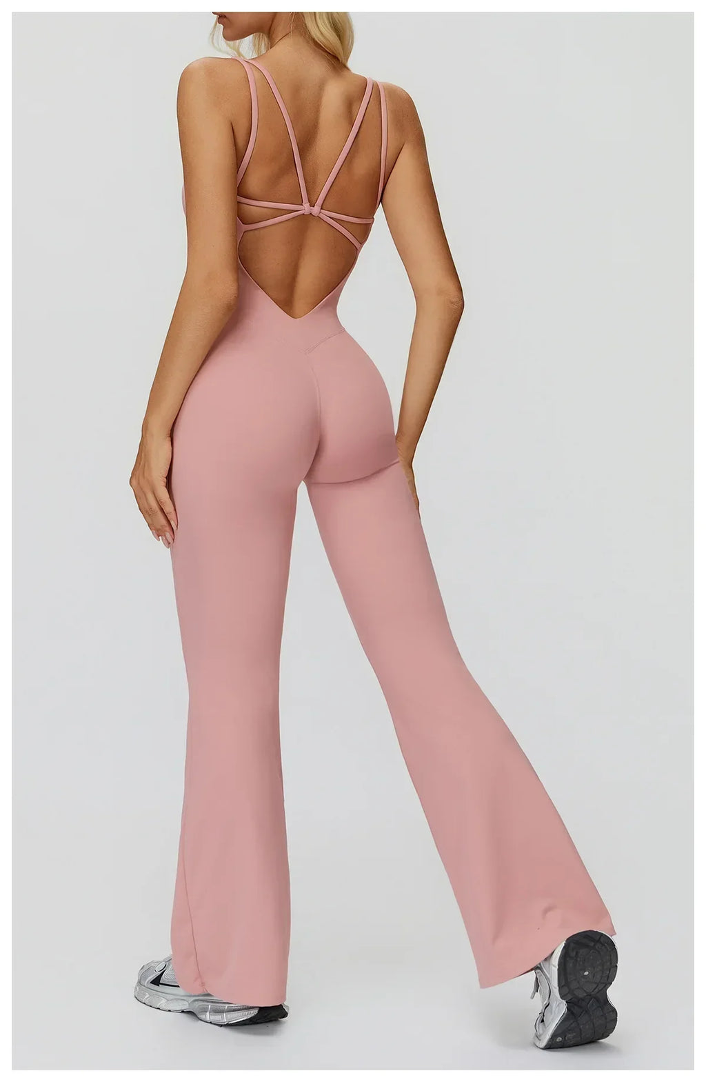 Stretch Push-Up Romper - Women's Yoga & Gym Tracksuit Set