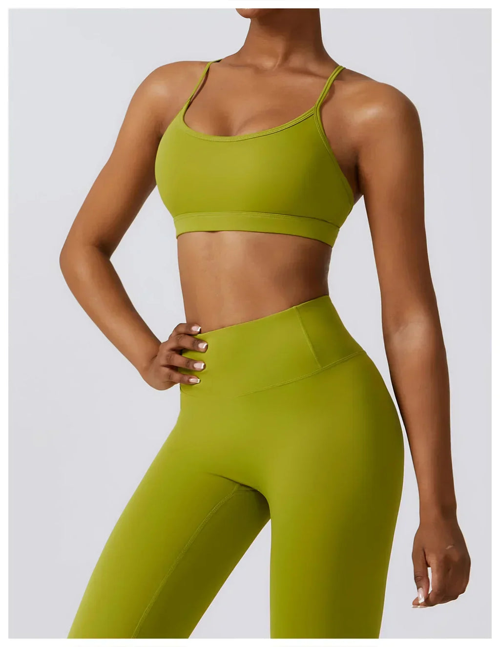 2/3-Piece Activewear Set - Leggings, Bra & Long Sleeve Top