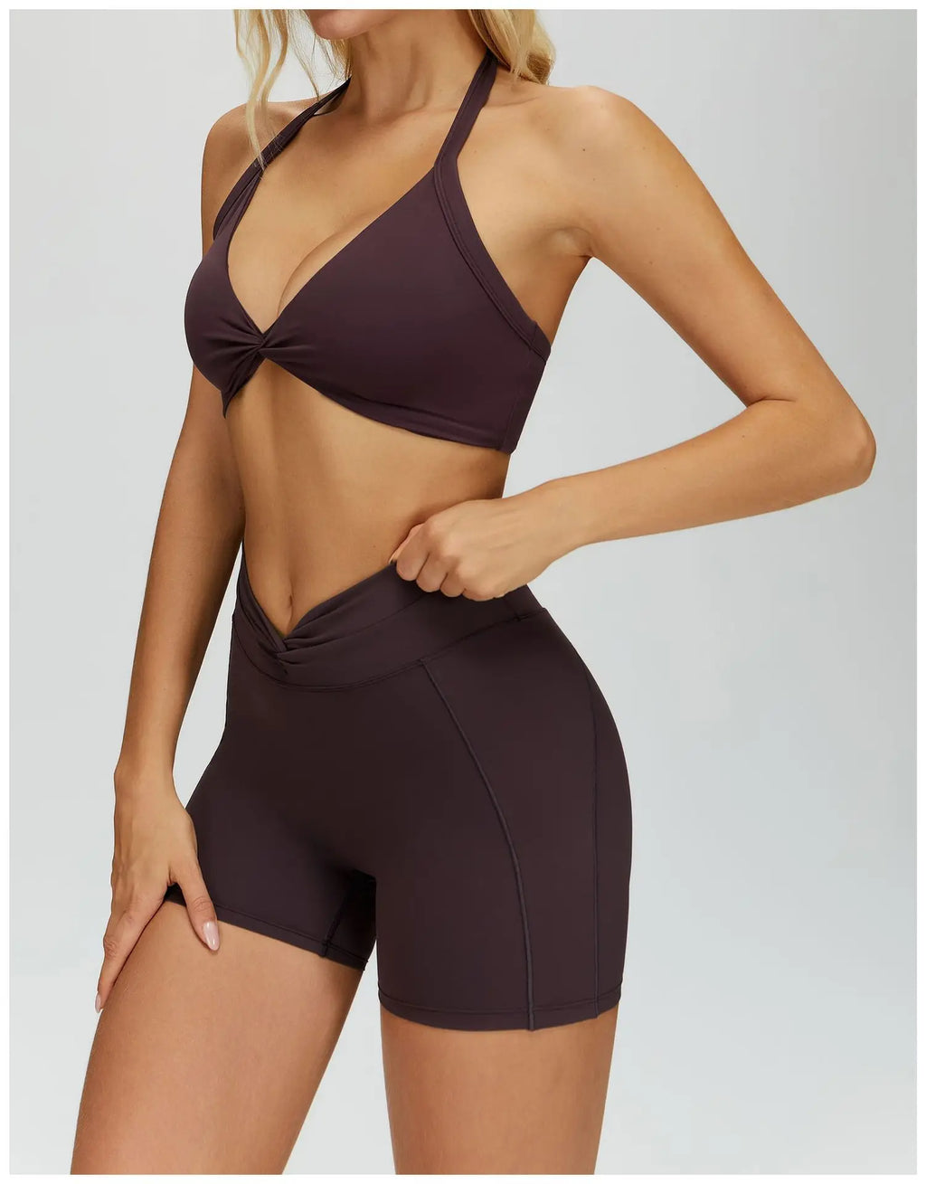Backless Athletic Sports Bra - Women's Gym Crop Top