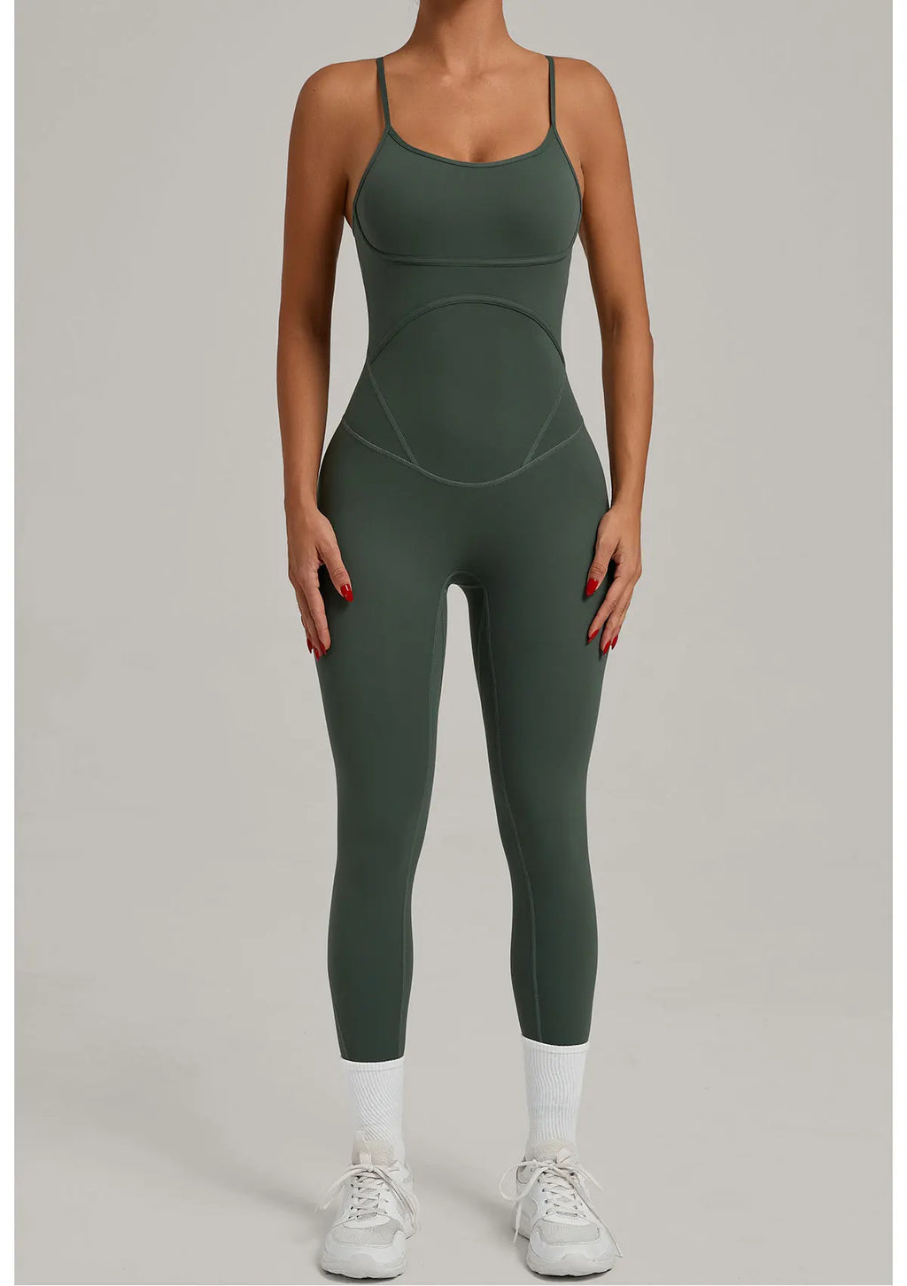 Scrunch Backless Romper - Women's One-Piece Yoga Jumpsuit