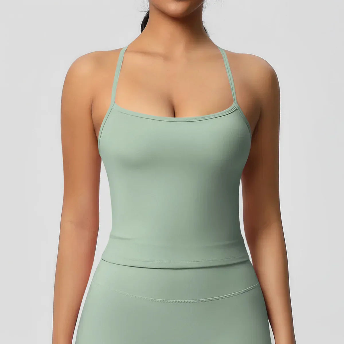 Push-Up Bralette Tank - Women's Training & Running Sports Bra