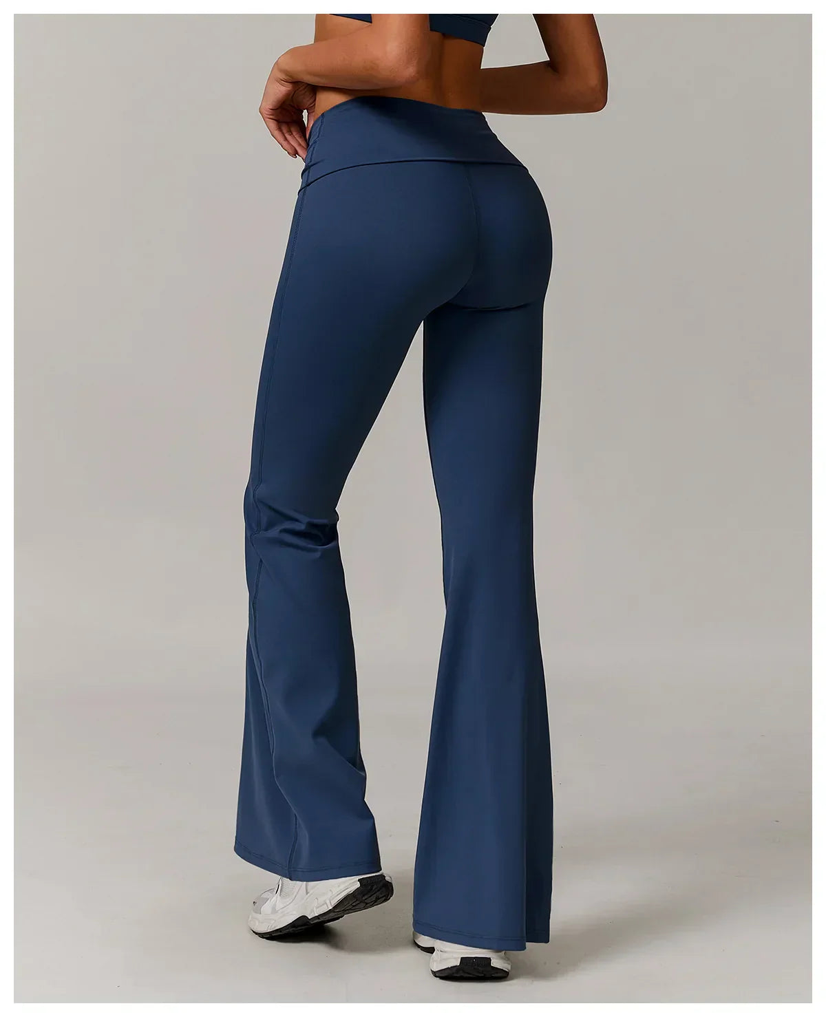 High-Waist Flare Leggings - Tummy-Control Wide-Leg Yoga Pants