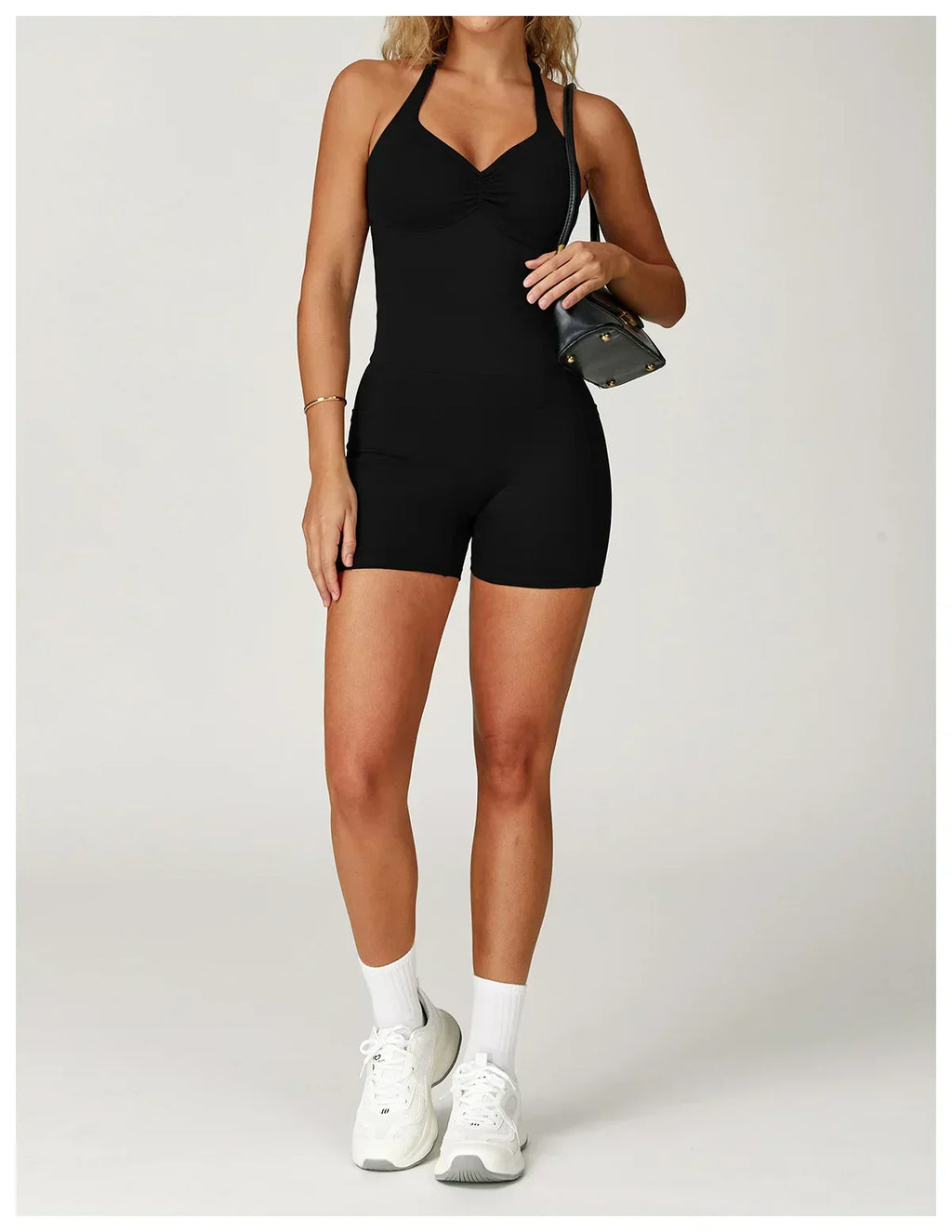 Quick-Dry Push-Up Jumpsuit - Women's Yoga & Gym Bodysuit