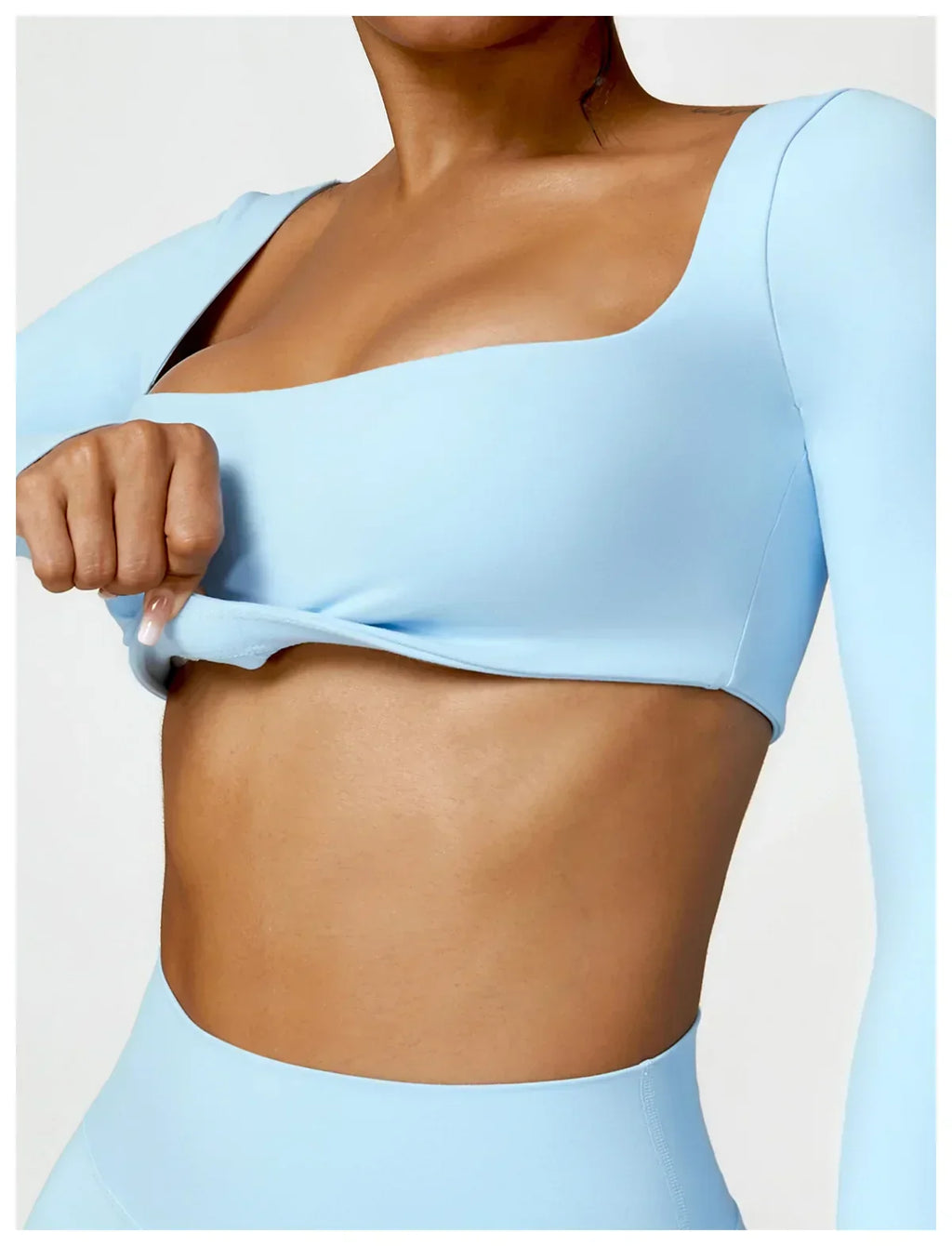 2-Piece Legging & Long Sleeve Set - Women's Yoga Tracksuit