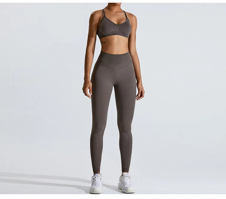 Scrunch Push-Up Sports Bra - Seamless Adjustable-Strap Tank
