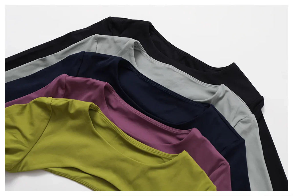 2/3-Piece Activewear Set - Leggings, Bra & Long Sleeve Top