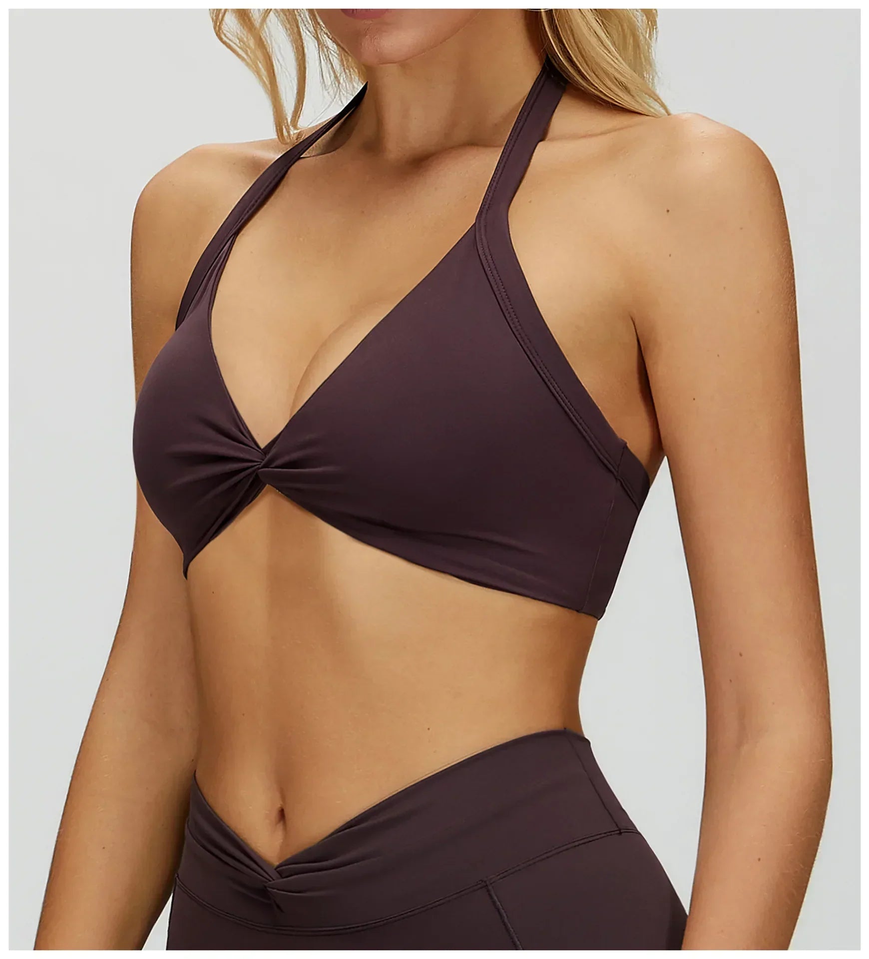 Backless Athletic Sports Bra - Women's Gym Crop Top