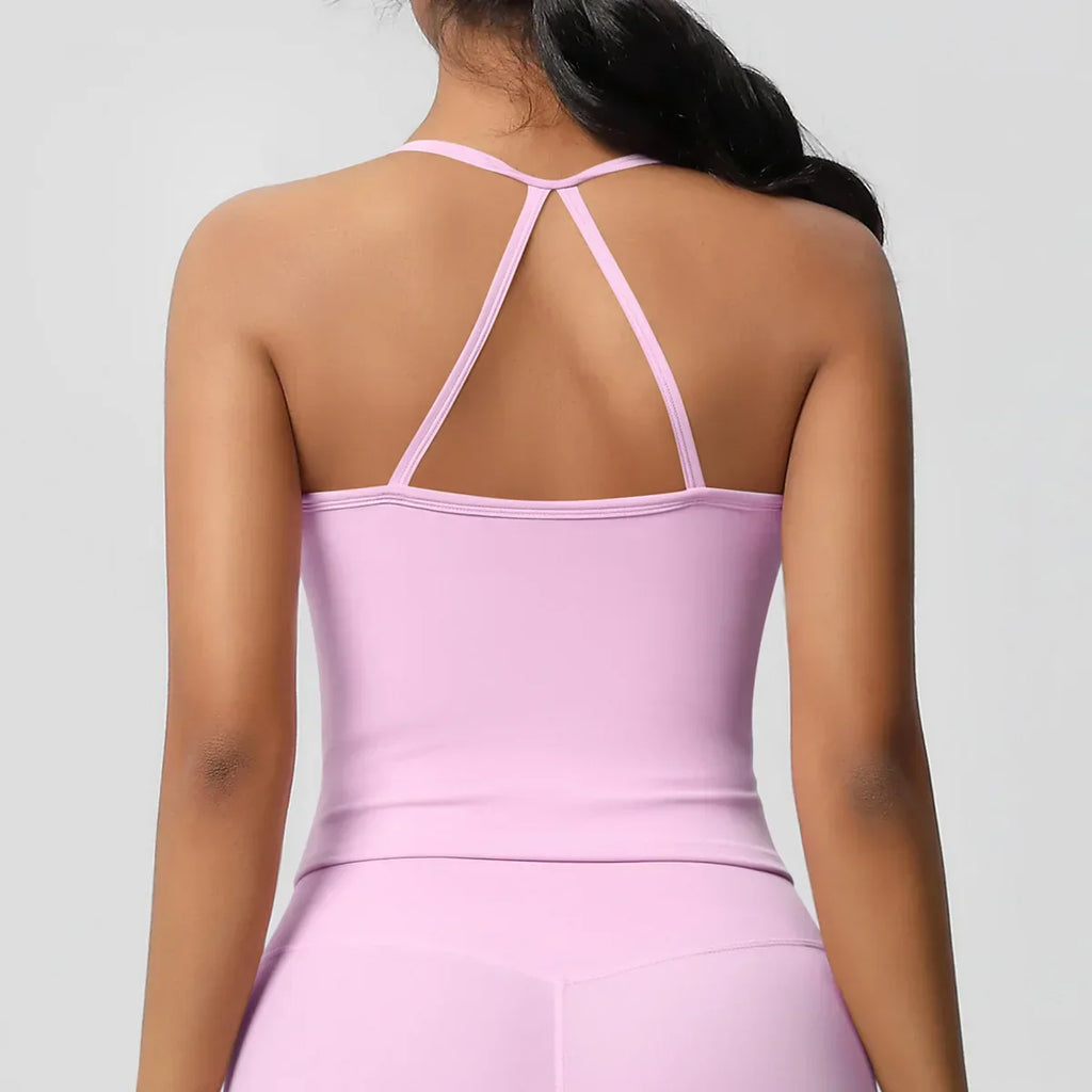 Push-Up Bralette Tank - Women's Training & Running Sports Bra