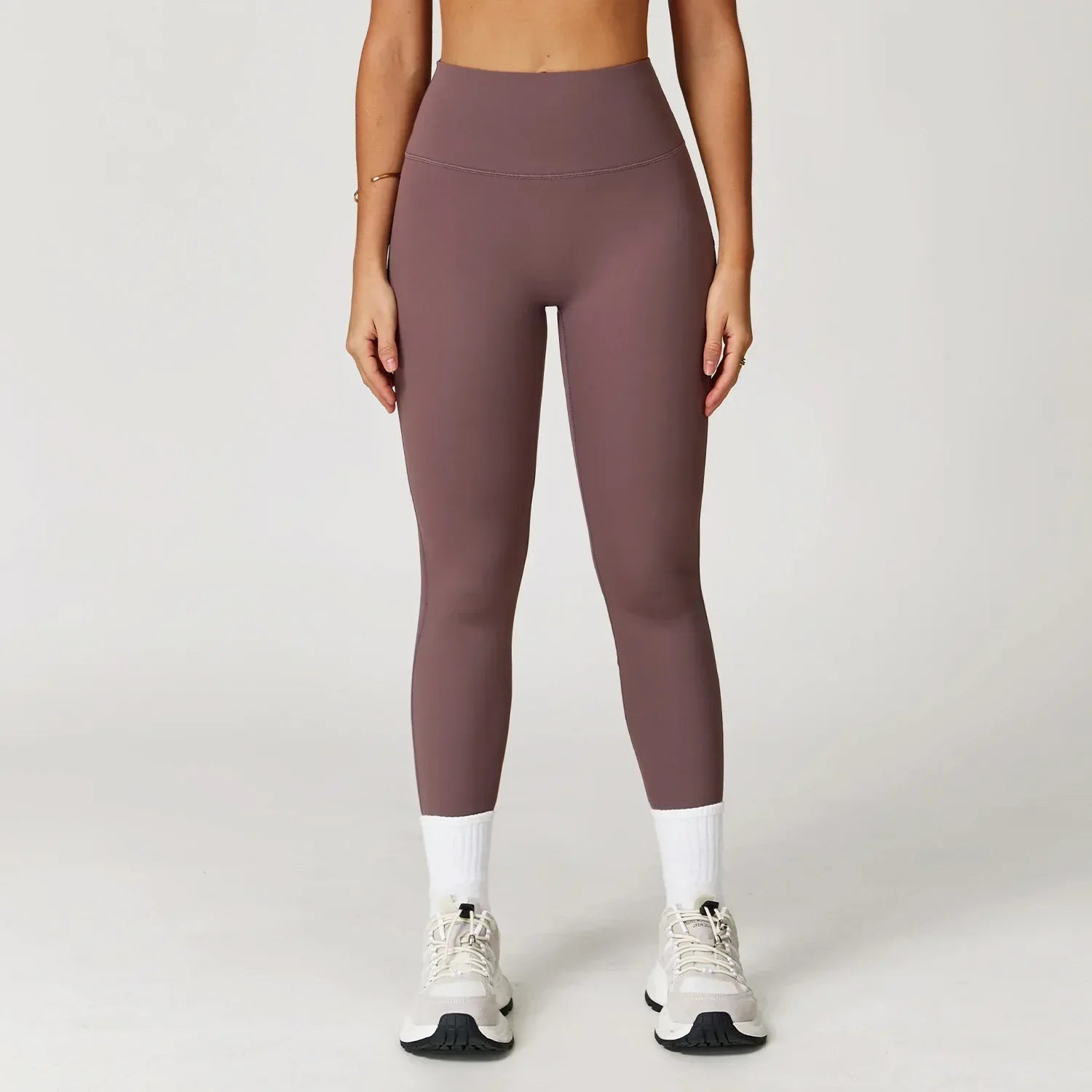High-Waist Yoga Leggings - Breathable Running Tights