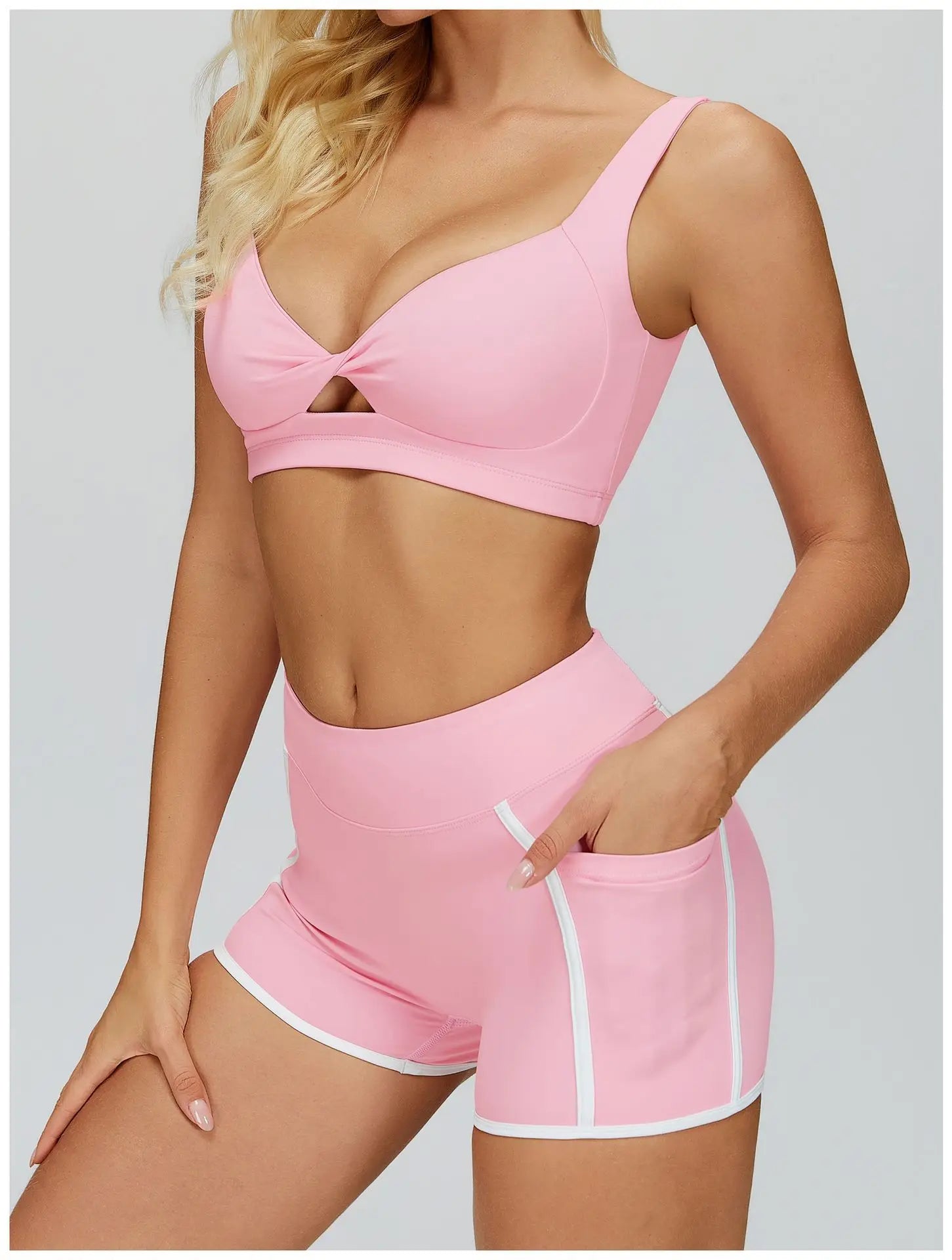 Backless Push-Up Sports Bra - Women's Athletic Crop Top