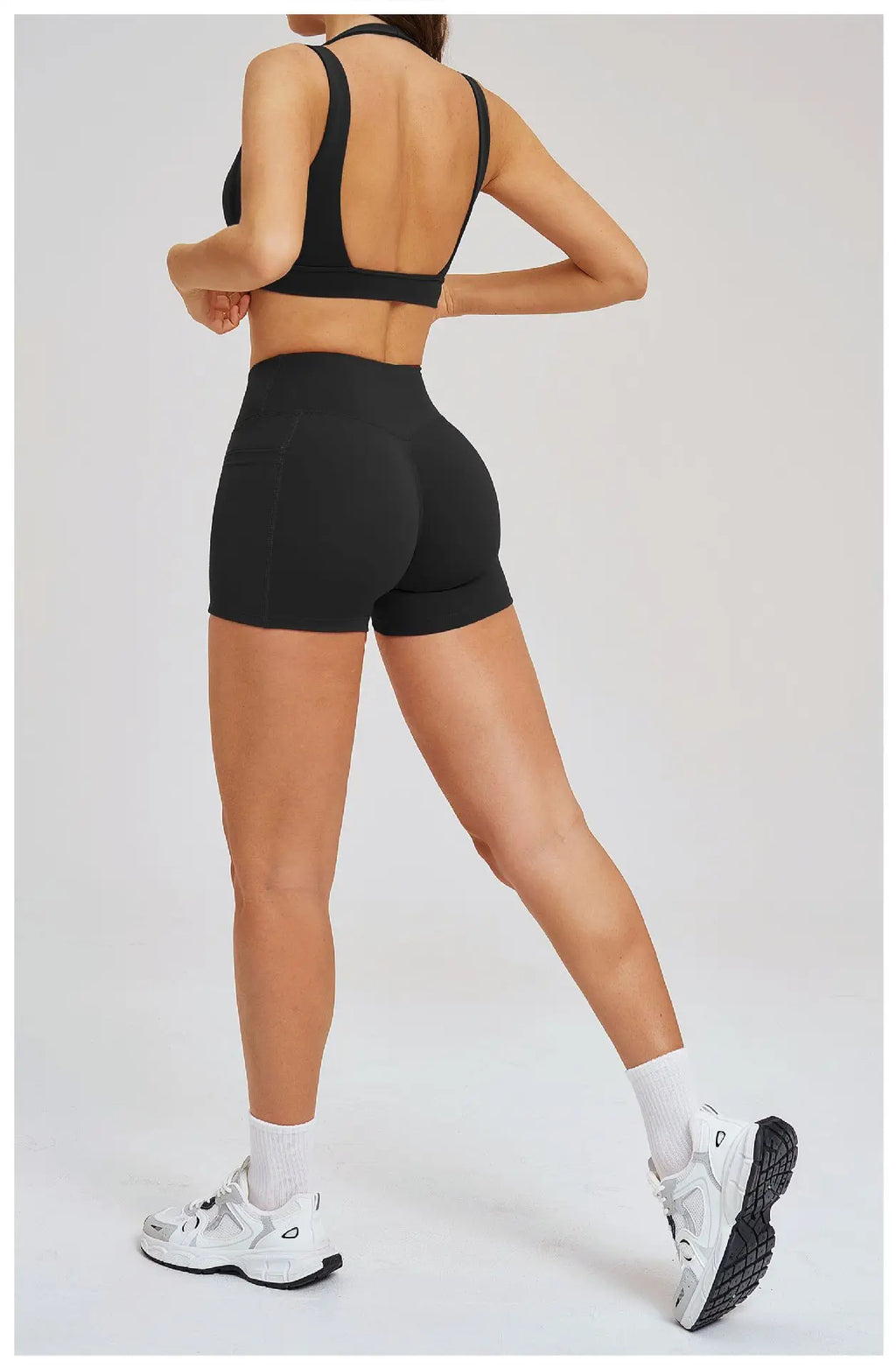 2-Piece Shorts Set - Women's Yoga & Gym Tracksuit